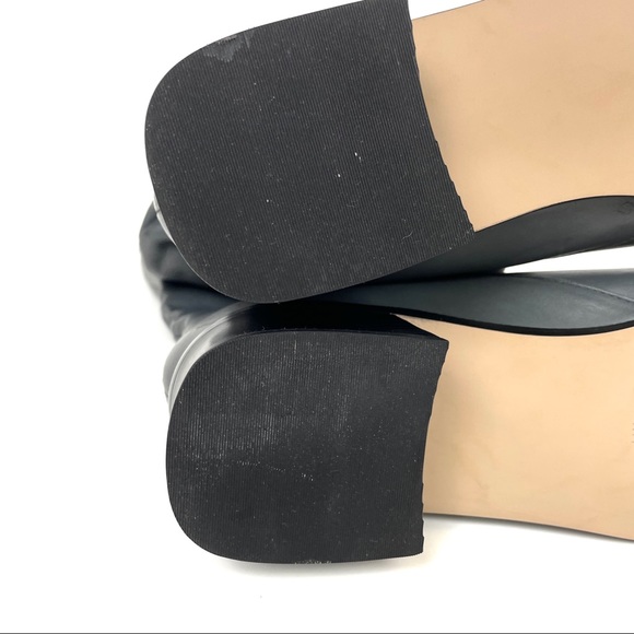 Markon Gray Leather Shelly Mid Calf Boots with Block Heels Size 11 - Picture 11 of 13